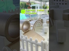 أطفال داخليين معدات لعب ناعمة مركز حفلات الأطفال الذهبي والأبيض التجاري