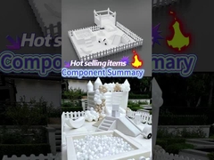 أطفال أدوات اللعب اللينة البيضاء ملعب كرة المسبح حفرة مع الزلاجة