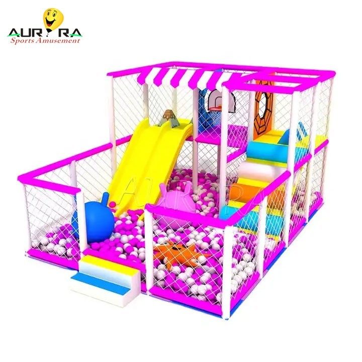 حديقة ألعاب داخلية أزرق حديقة ترفيه للأطفال مع 1 و Steel Materia