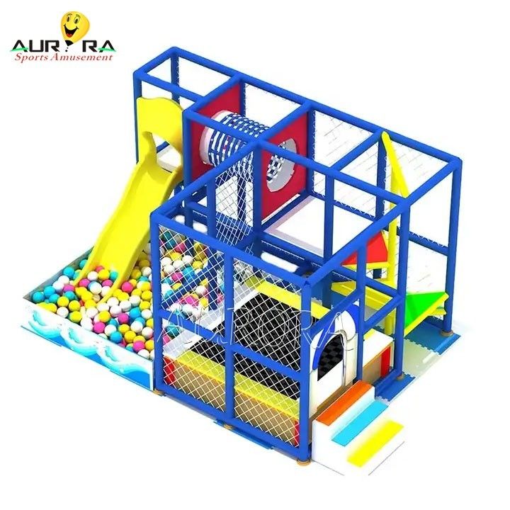 حديقة ألعاب داخلية أزرق حديقة ترفيه للأطفال مع 1 و Steel Materia