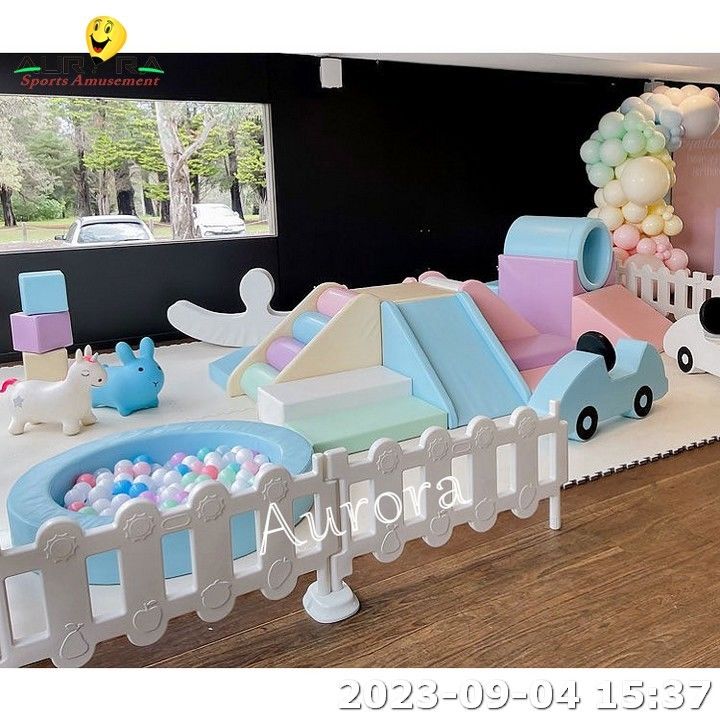 مجموعة معدات اللعب الباستيل الرخوة مركز ما قبل المدرسة اللعب الرخوة حفرة كرة الملاءة الأطفال