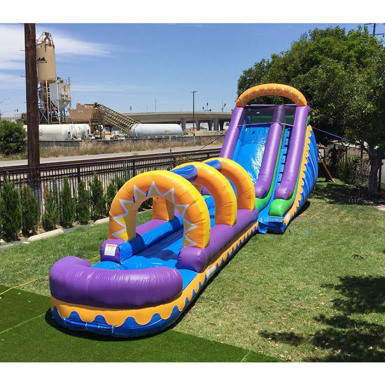 40ft Long Giant Slides آمن مضخم N Slide Jumbo Aqua Slide المياه المنزلية
