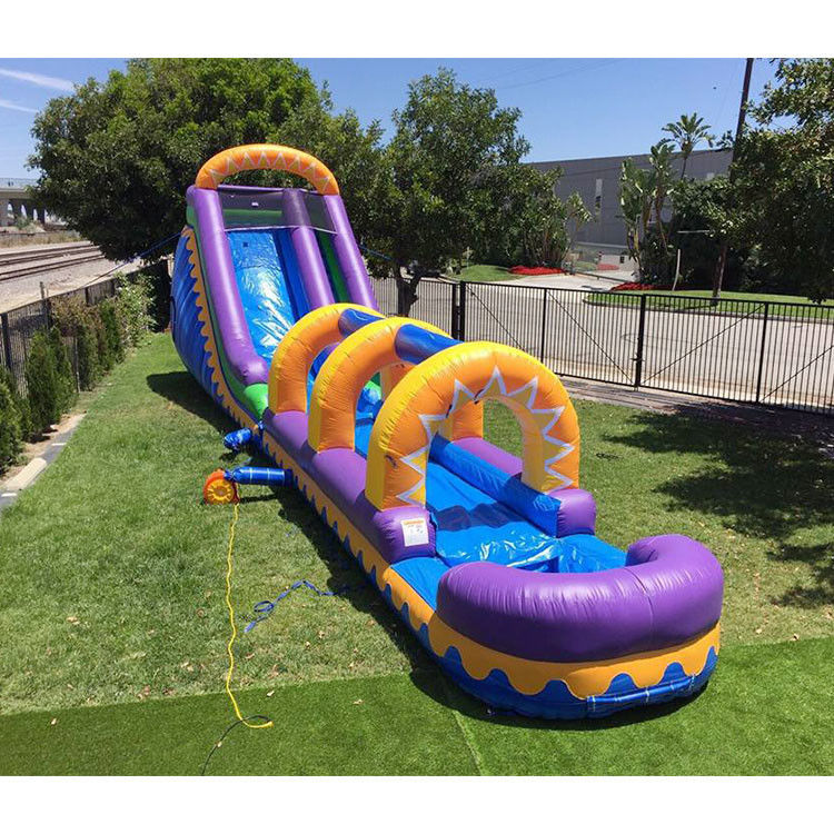 40ft Long Giant Slides آمن مضخم N Slide Jumbo Aqua Slide المياه المنزلية