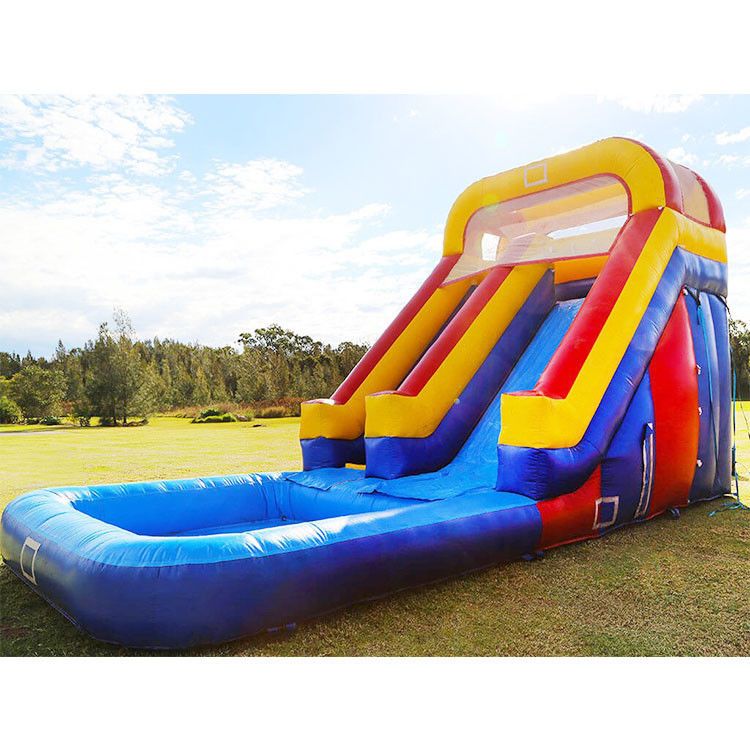 ألعاب قابلة للنفخ ملحقات المياه المنزلقات 22'H الأرجواني سحق المياه قابلة للنفخ المنزلقات