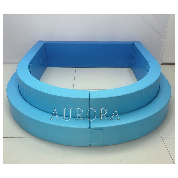 الكرة الزرقاء السيان حفرة الأطفال معدات اللعب الناعمة حفلة اللعب السحب الملونة قوس